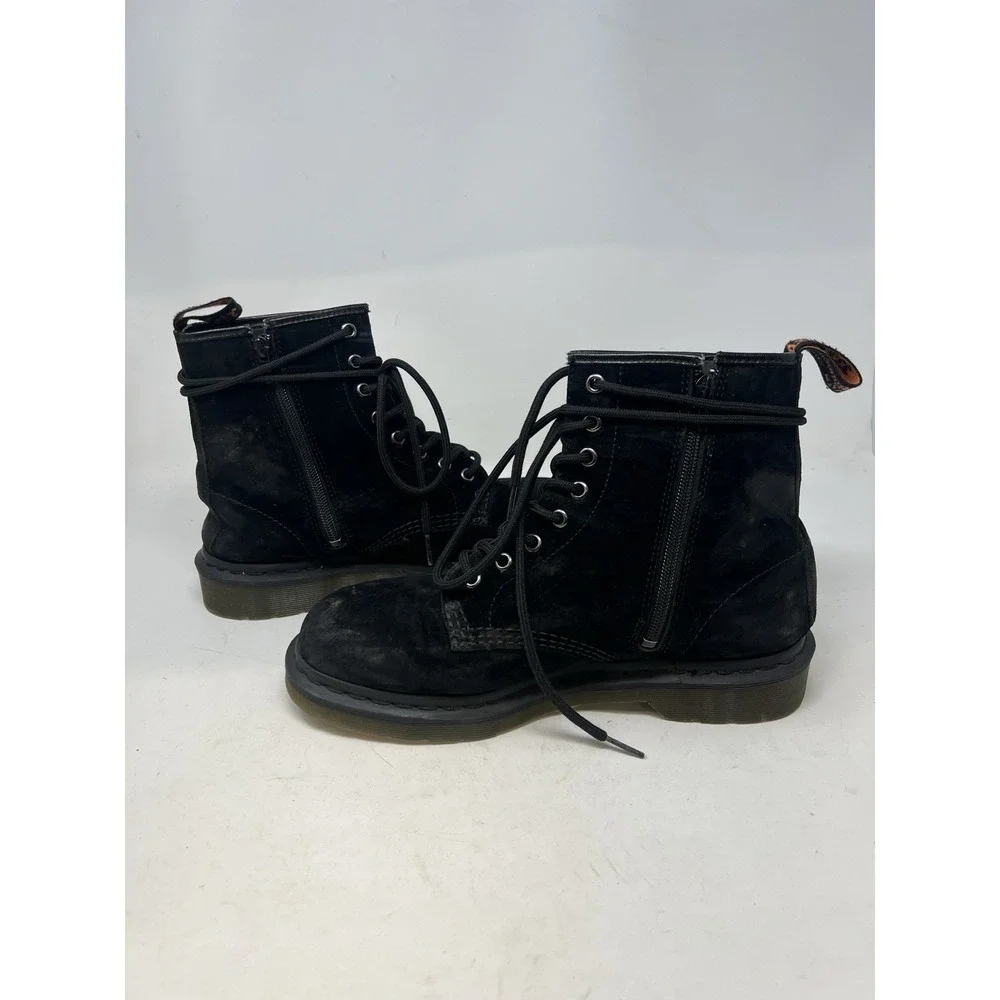 Dr Doc Martens × BEAMS ‎ Suede 1460B 8-hole boots black Rare Men's 9 US